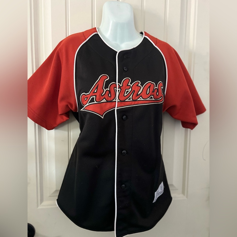 Craig biggio astros vintage alternate Jersey - MLB true fan Black and orange
